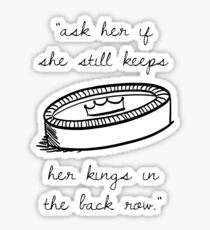 Catcher in the Rye - Kings in the Back Row Sticker