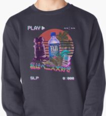 Vaporwave Fiji Bottle Pullover Sweatshirt