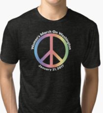 Women's March On Washington Peace Sign Tri-blend T-Shirt