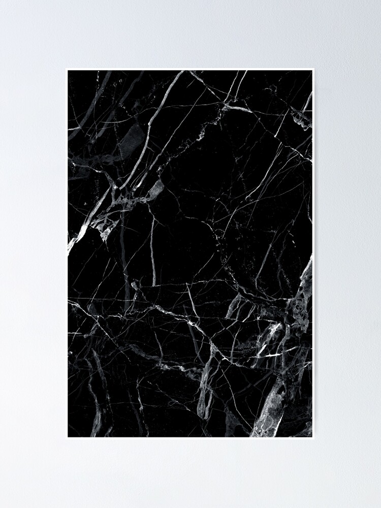 "Marble black" Poster by dbelov Redbubble
