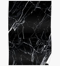 Marmor schwarz Poster