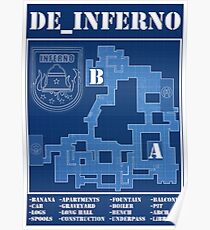 CSGO DE_INFERNO (old map ) Poster