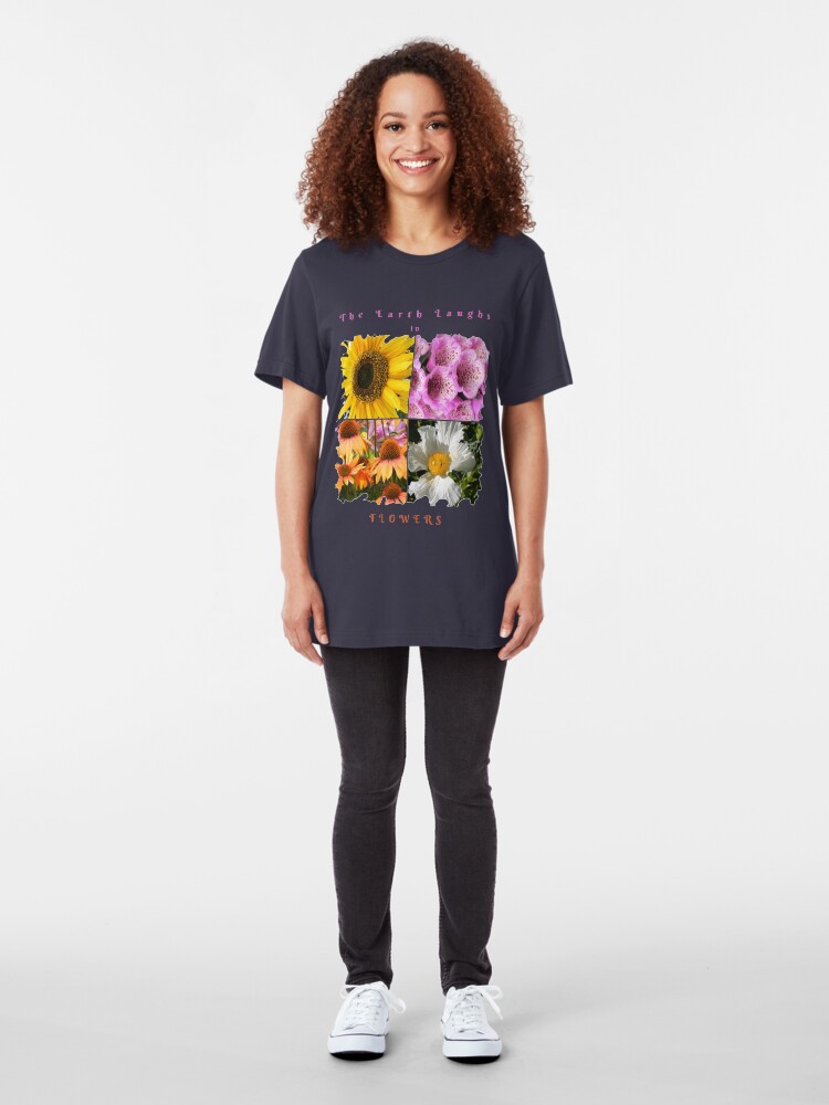 Alternate view of EARTH LAUGHS IN FLOWERS Slim Fit T-Shirt
