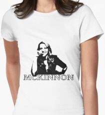 Kate McKinnon Black and White Women's Fitted T-Shirt