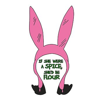 Louise belcher bunny ears from bobs burgers Art Board Print for
