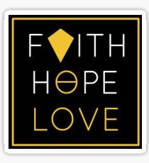 Faith Hope Love. Sticker