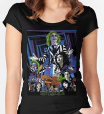 Camiseta entallada de cuello ancho Jugo de escarabajo