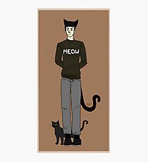 Cat, Spock Photographic Print