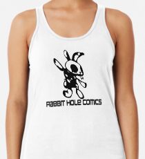Kaninchen Loch Comics Racerback Tank Top