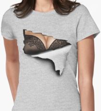 3D boobs Women's Fitted T-Shirt