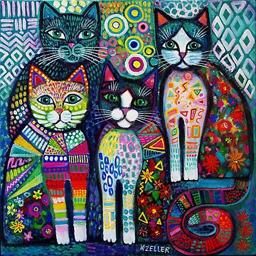 Artwork thumbnail, Quirky Cats by karincharlotte