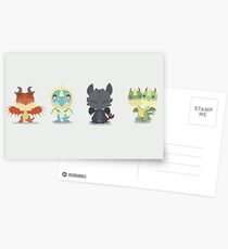 Tiny Dragons "How To Train Your Dragon" Postkarten