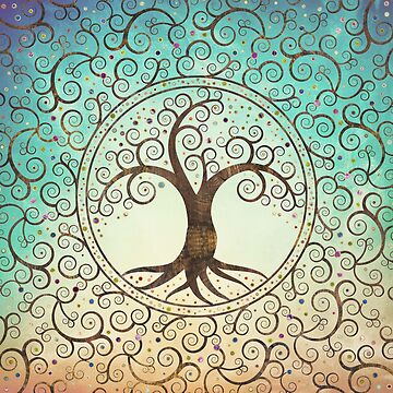 Tree of Life - Infinity Postcard for Sale by k9printart