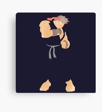 project silhouette 2.0: Dark Ryu Canvas Print