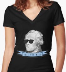 My name is A. Ham Women's Fitted V-Neck T-Shirt
