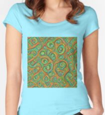 Green Red #DeepDream Fitted Scoop T-Shirt