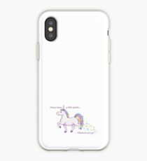 Always leave a little sparkle - Unicorn art iPhone Case