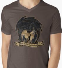 Heart of a Chief, Soul of a Dragon Men's V-Neck T-Shirt