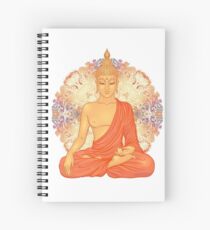 Golden Buddha + Mandala Spiral Notebook