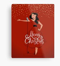 Frohe Weihnachten! Metalldruck