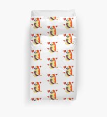 dog hug Duvet Cover