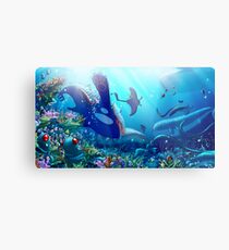 Poke Marine Biology Metal Print