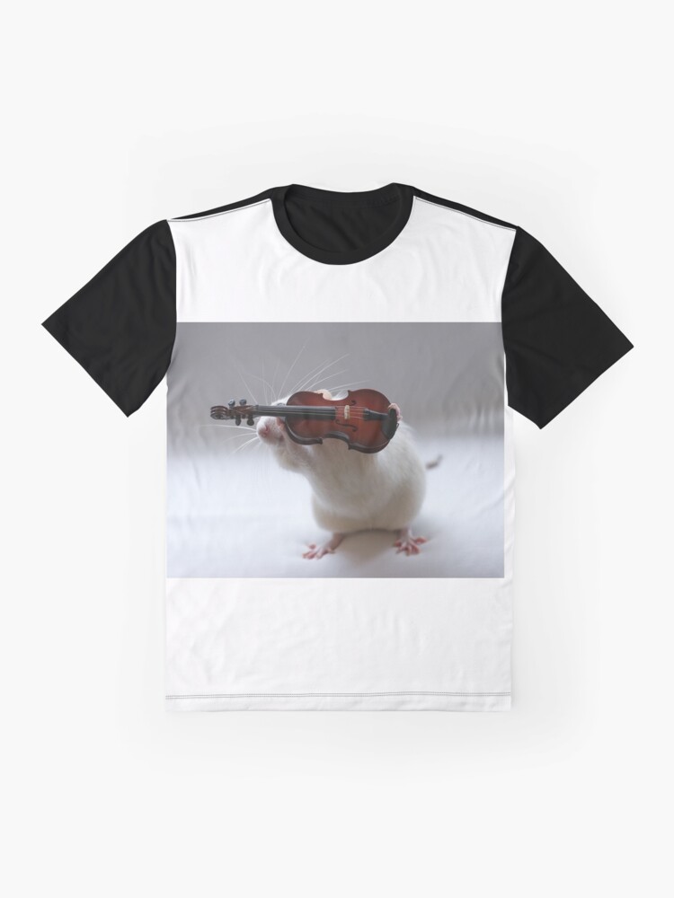 Alternate view of Its not easy being a violin player:) Graphic T-Shirt