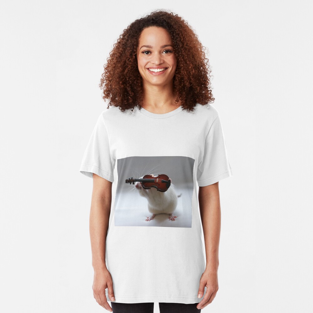 Its not easy being a violin player:) Slim Fit T-Shirt