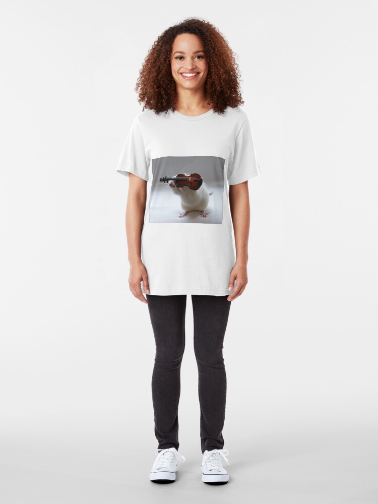 Alternate view of Its not easy being a violin player:) Slim Fit T-Shirt
