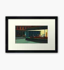 Weinlese Edward Hopper Nighthawks Abendessen Gerahmtes Wandbild