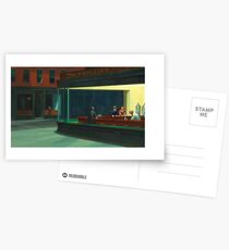 Vintage Edward Hopper Nighthawks Diner Postcards