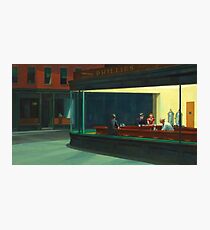 Vintage Edward Hopper Nighthawks Diner Photographic Print