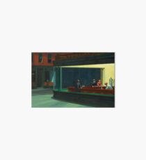 Vintage Edward Hopper Nighthawks Diner Art Board