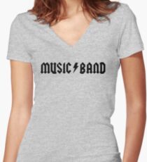 Camiseta entallada de cuello en V Banda de música - Buscemi, "¿cómo estás, compañeros?"