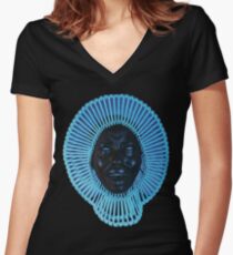 "Awaken, My Love!" Women's Fitted V-Neck T-Shirt