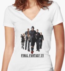 Final Fantasy XV Women's Fitted V-Neck T-Shirt