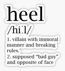 Heel definition Sticker