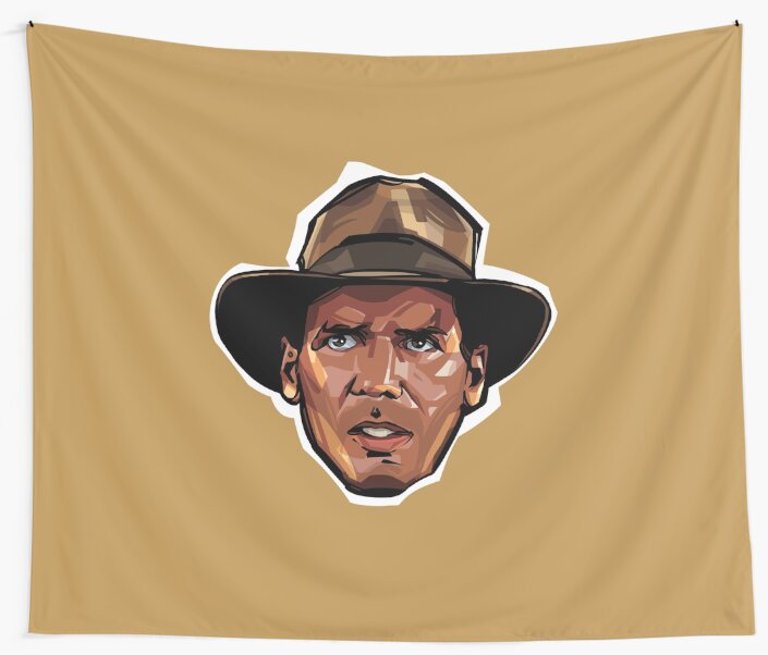 "Indiana Jones" Wall Tapestry by nabakumov Redbubble