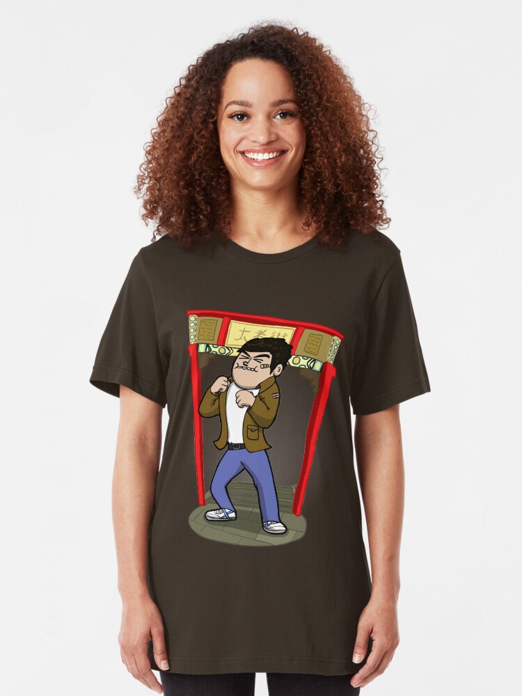 Alternate view of About to kick your ass. Slim Fit T-Shirt