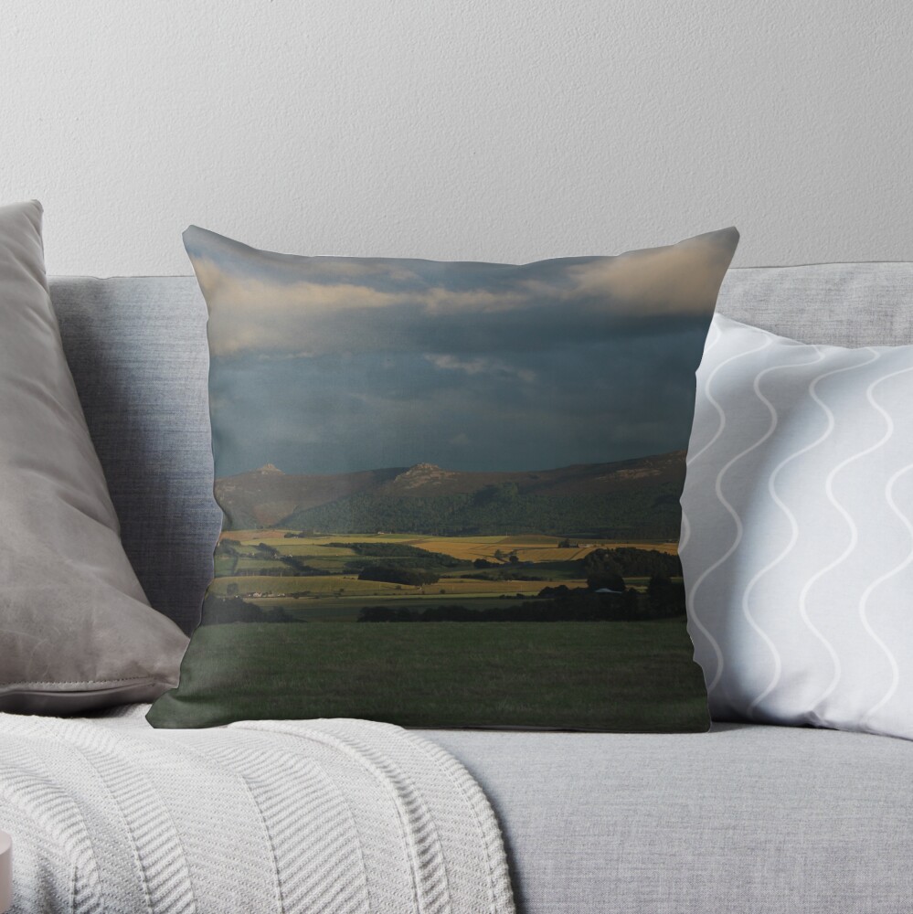 Bennachie view Throw Pillow