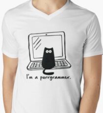 I'm a purrgrammer Men's V-Neck T-Shirt