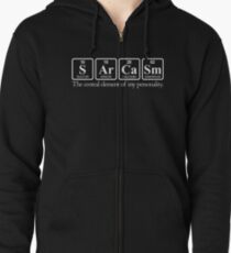 Sarcasm Zipped Hoodie