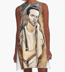 Andrew Scott Painting A-Line Dress