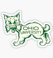 Pegatina Universidad de Ohio Bobcat Vintage Buckeye Estado