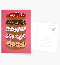 Donuts Stacked on Cherry Postcards