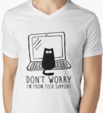 I'm from tech support Men's V-Neck T-Shirt