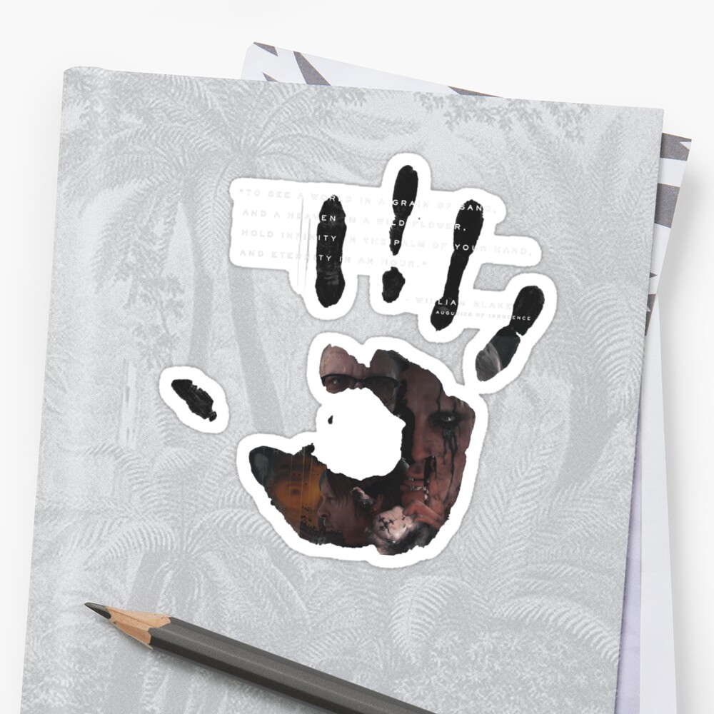 "death stranding hand " Sticker by Dumesnake | Redbubble