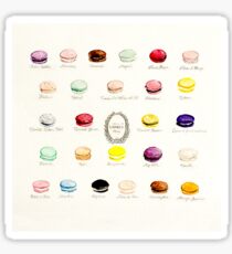 Laduree Macarons Flavor Menu Sticker