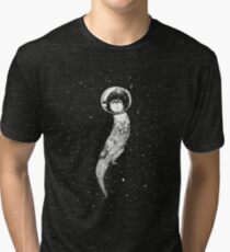 Drifting in Otter Space (best for color) Tri-blend T-Shirt
