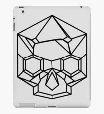 Kristallschädel: Schwarzer Umriss iPad-Hülle & Klebefolie